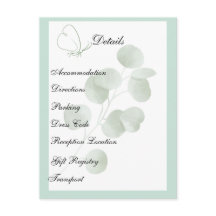 Tarjeta Personalizada de Eucalipto | Detalles de B