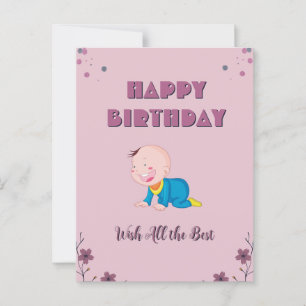 Tarjeta personalizada de Feliz Cumpleaños con Foto