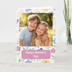 Tarjeta personalizada de feliz día de la madre con