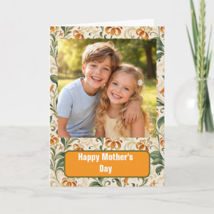 Tarjeta personalizada de Feliz Día de la Madre con