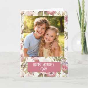 Tarjeta personalizada de Feliz Día de la Madre con