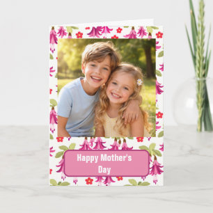 Tarjeta personalizada de Feliz Día de la Madre con