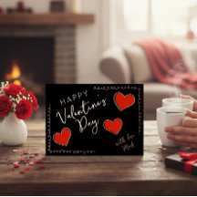 Tarjeta personalizada de Feliz Día de San Valentín