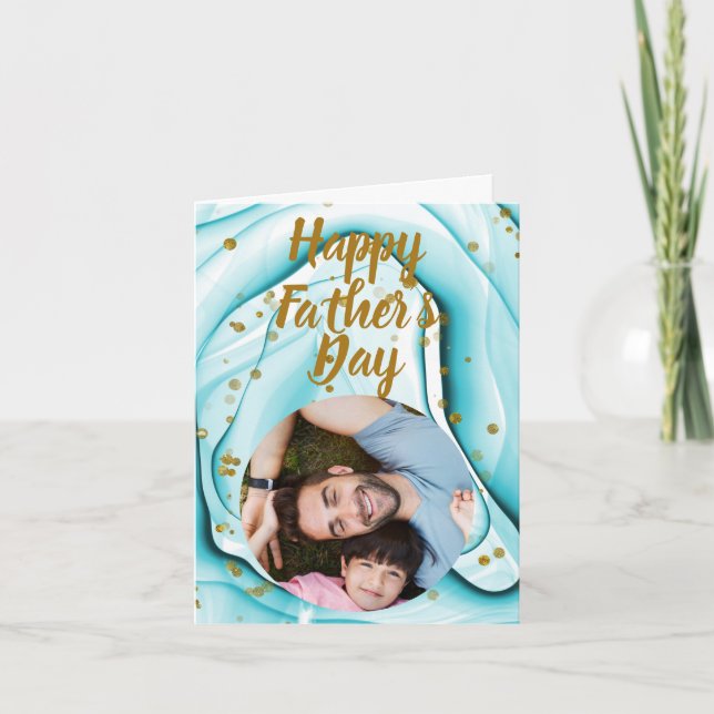 Tarjeta personalizada de Feliz Día del Padre (Anverso)