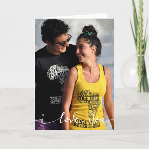 Tarjeta Personalizada de Foto "Te Amo"