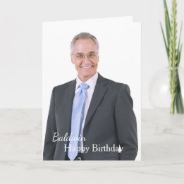 Tarjeta personalizada de fotos de cumpleaños feliz