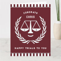 Tarjeta personalizada de graduación en Facultad de