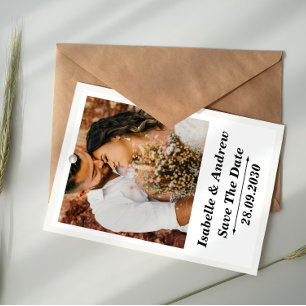 Tarjeta personalizada de guardar la fecha de la bo