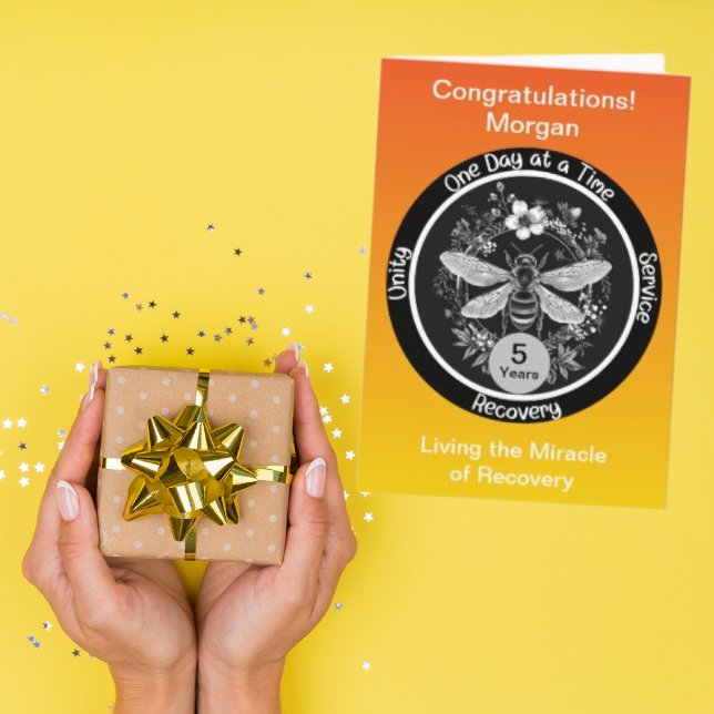 Tarjeta Personalizada de Hito de Sobriedad (Subido por el creador)