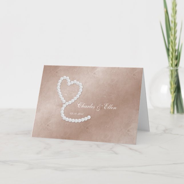 Tarjeta personalizada de la boda/del (Anverso)