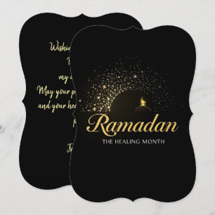 Tarjeta personalizada de la festividad de Ramadan