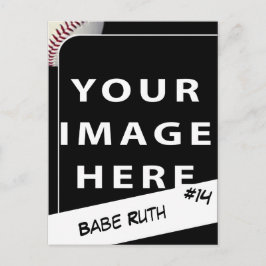 Tarjeta personalizada de la foto del béisbol