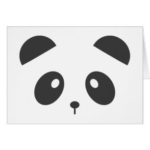 Tarjeta personalizada de la panda