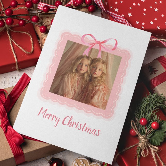 Tarjeta personalizada de Navidad con foto familiar (Subido por el creador)