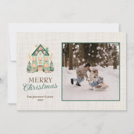 Tarjeta personalizada de Navidad con fotos