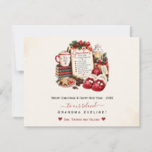 Tarjeta personalizada de Navidad y Año Nuevo para 