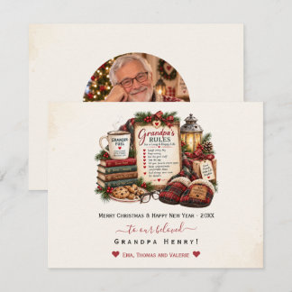 Tarjeta personalizada de Navidad y Año Nuevo para 