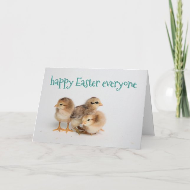 Tarjeta personalizada de Pascua - Chicas de Pascua (Anverso)