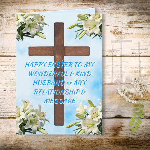 Tarjeta personalizada de Pascua cristiana para mar