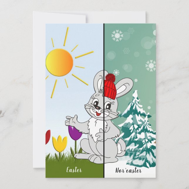 Tarjeta personalizada de Pascua Ni Pascua (Anverso)