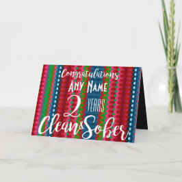 tarjeta personalizada de recuperación de sobriedad