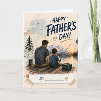 Tarjeta personalizada de regalo del Día del Padre