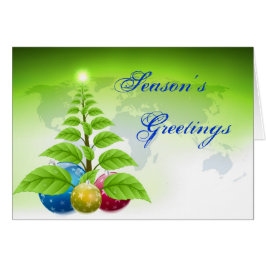 Tarjeta personalizada de saludos de temporada baja