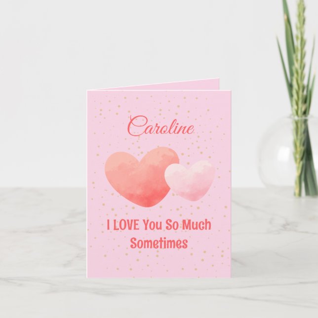 Tarjeta personalizada de San Valentín (Anverso)