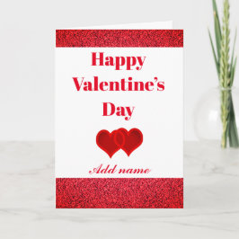 Tarjeta personalizada de San Valentín con estilo e