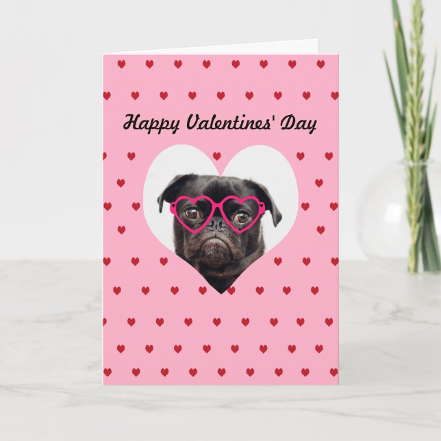 Tarjeta personalizada de San Valentín para perro (Anverso)