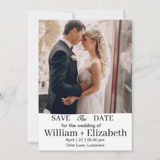 Tarjeta Personalizada de "Save the Date" con Foto