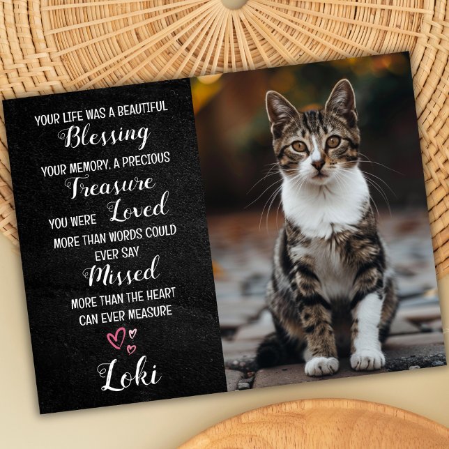 Tarjeta personalizada de simpatía para mascotas co (cat sympathy card)