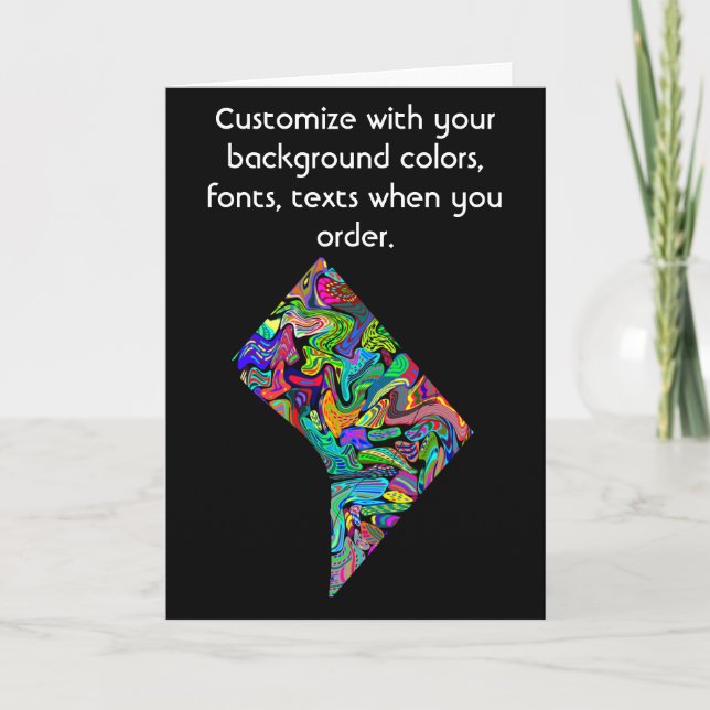 Tarjeta personalizada de Washington DC como tú qui (Anverso)