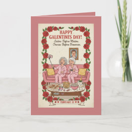 Tarjeta personalizada del día de Galentine