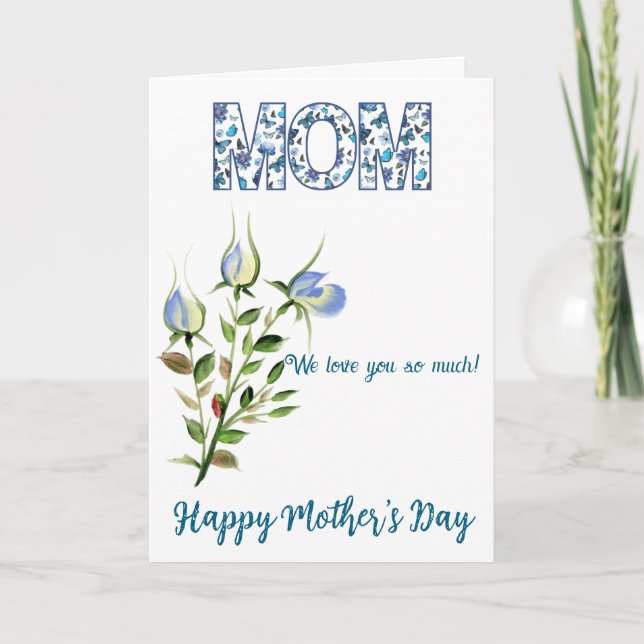 Tarjeta personalizada del Día de la Madre (Anverso)