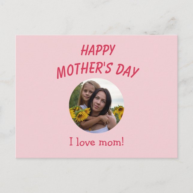 Tarjeta personalizada del Día de la Madre (Anverso)