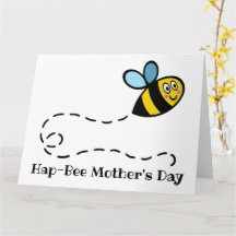 Tarjeta personalizada del Día de la Madre Abeja Oc