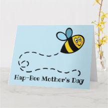 Tarjeta personalizada del Día de la Madre Abejorro