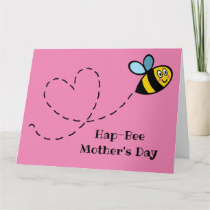 Tarjeta personalizada del Día de la Madre Abejorro