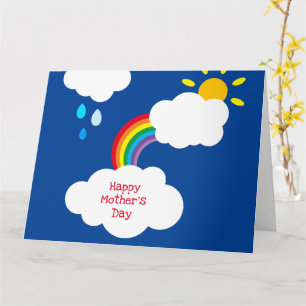 Tarjeta personalizada del Día de la Madre con clim
