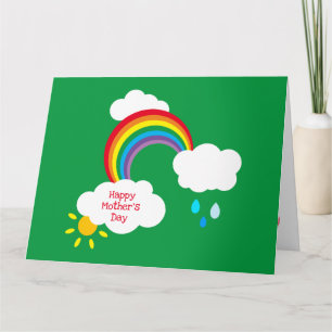 Tarjeta personalizada del Día de la Madre con clim