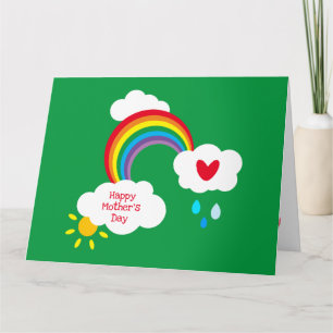 Tarjeta personalizada del Día de la Madre con clim