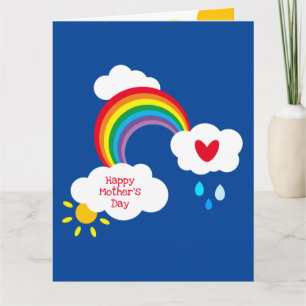 Tarjeta personalizada del Día de la Madre con clim
