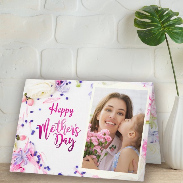 Tarjeta personalizada del día de la madre con foto (Subido por el creador)