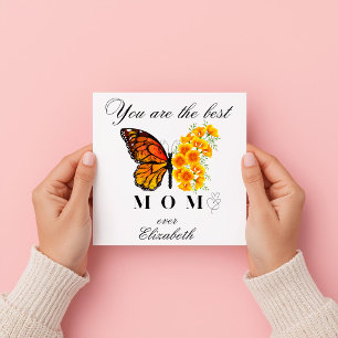 Tarjeta personalizada del Día de la Madre con mari