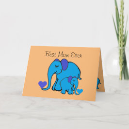 Tarjeta personalizada del día de la madre para ele