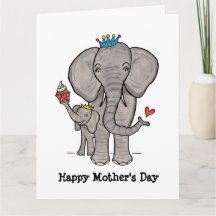 Tarjeta personalizada del Día de la Madre para ele