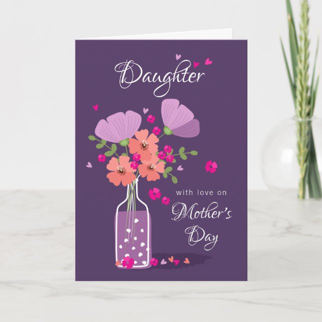 Tarjeta personalizada del día de la madre para la  (Anverso)