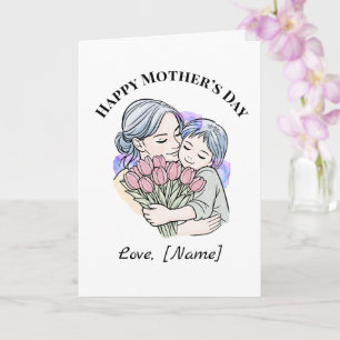 Tarjeta personalizada del Día de la Madre para Mam