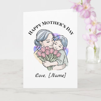 Tarjeta personalizada del Día de la Madre para Mam